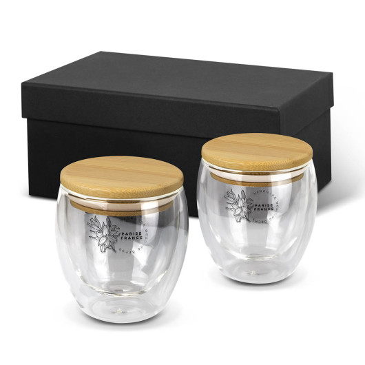 Branded Roma Glass Coffee Cup Sets 250ml
